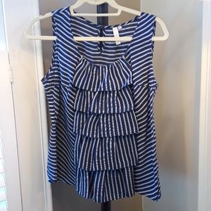 SINE Beautiful Ruffled striped Blouse